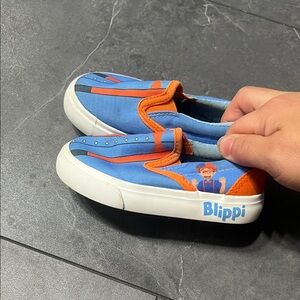 Kids Slip-On Shoes - Blue and Orange